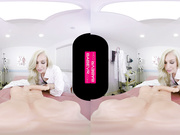 BaBeVR Blonde Doctor Lyra Law Takes Care Of Viagra Effect
