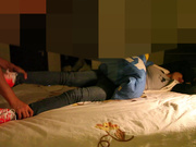 高颜值性感长腿大学美女和男友体验刺激演绎美女小姨子被姐夫故意灌醉后绑起来玩弄操逼,干的美女销魂淫叫!