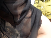 【全網推薦】【大陸無水印自拍第三部分】穿著黑絲情趣透視裝大冷天郊外啪啪野戰 主動翹臀給操幹得直叫求饒 1080P高清無水印