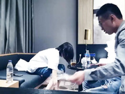 约外围妹子女仆套装情趣吊带舌吻调情69舔逼