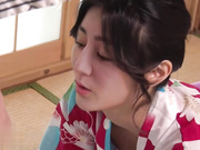 AI女神下海之迪丽热巴穿和服被内射白浆流出