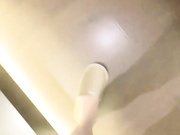 酒店灰长袖黑短裙黑丝高跟浴室激情做爱